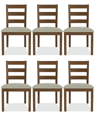 Davie Cracked Oak 6 Pc. Ladder Chair Set