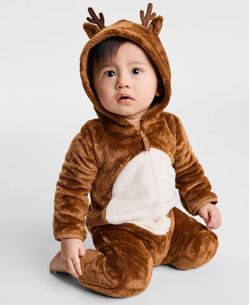 Carter's Baby Boys or Girls Reindeer Print Jumpsuit