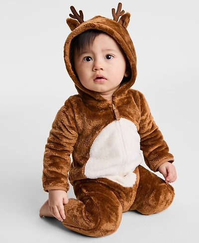 Carter's Baby Boys or Girls Reindeer Print Jumpsuit