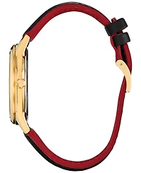 Citizen Disney | Macy's Unisex Soaring High Mickey Mouse Black Leather Strap Watch 40mm, Created for Macy's