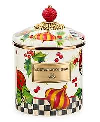 MacKenzie-Childs Deck the Halls Small Canister