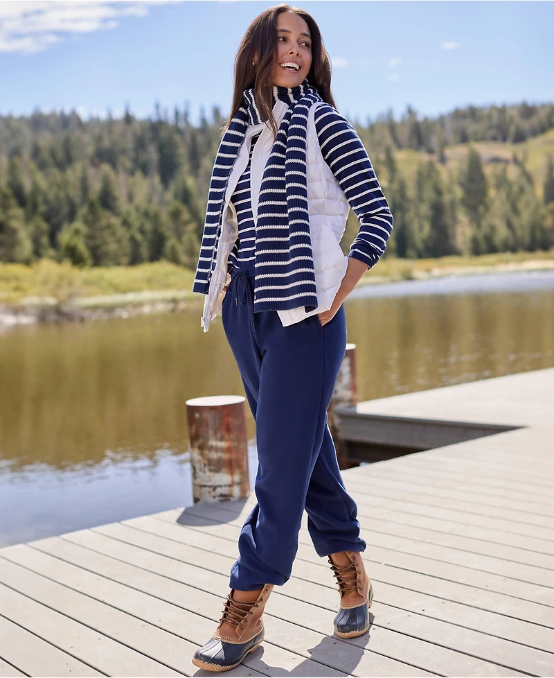 Lands' End Women's Serious Sweats High Rise Jogger Pants