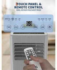 gaomon 10,000 Btu Portable Ac, 3-in-1 Cooling, Fan & Dehumidifier with Sleep Mode for 450 Sq.Ft Rooms