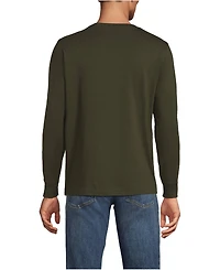 Lands' End Men's Super-t Long Sleeve T-Shirt with Pocket