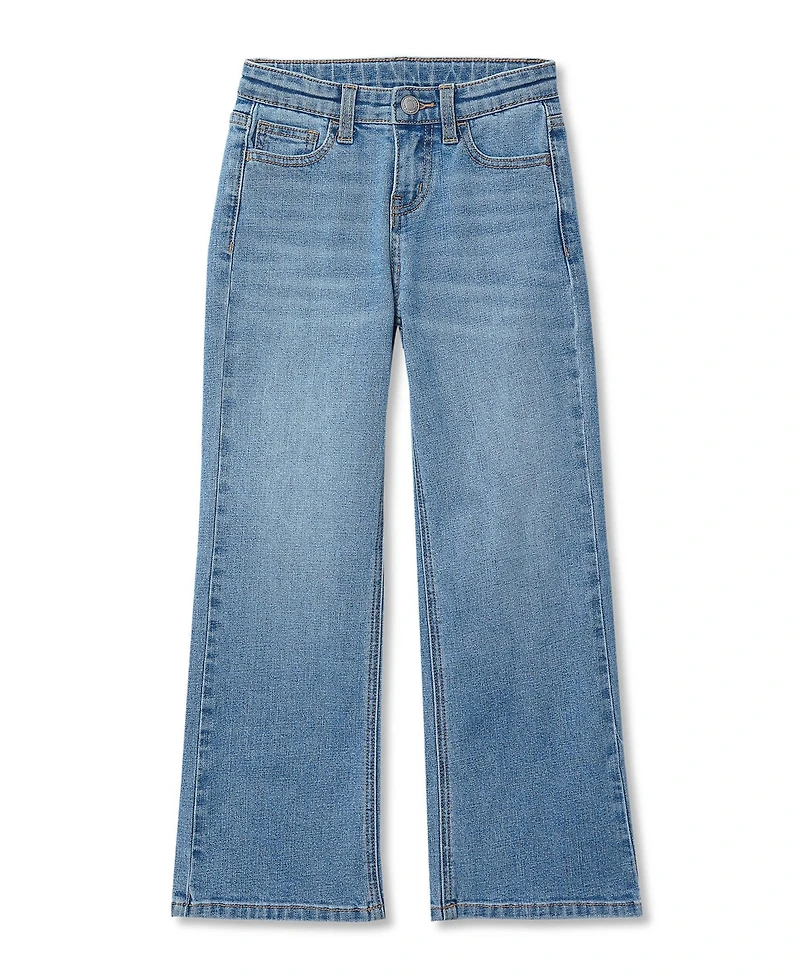 Lands' End Girls Wide Leg Denim Jeans