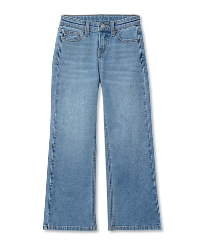 Lands' End Girls Wide Leg Denim Jeans