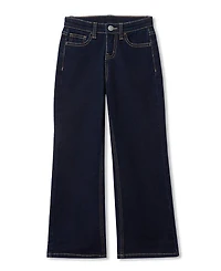 Lands' End Girls Wide Leg Denim Jeans