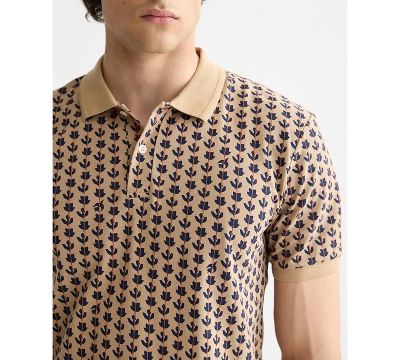 Scotch & Soda Men's All Over Print Polo Shirt