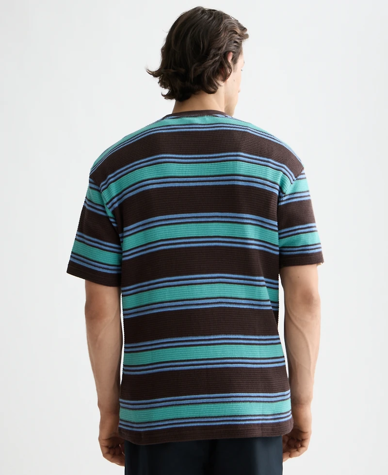 Scotch & Soda Men's Waffle Stripe Short Sleeve T-Shirt
