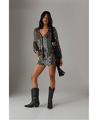 Warehouse Women's Premium Hand Embellished Sequin Jacket