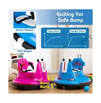 Akiudex 12V Kids Ride-On Bumper Car with Remote Control and 360 degree Spin