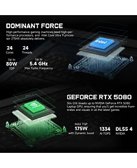 Asus Rog Strix 16" Gaming Traditional Laptop Intel Core Ultra 9 275HX 32GB Ram Nvidia GeForce Rtx 5080 1TB Ssd Storage Windows 11 Home Wqxga 240H