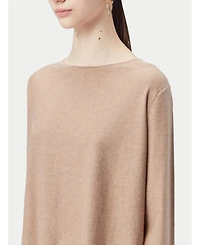 Gobi Cashmere Women's Boatneck Cotton Silk Cashmere Blend Sweater