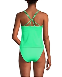 Lands' End Women's Tugless QuickDry Adjustable Strappy Back Tankini Top