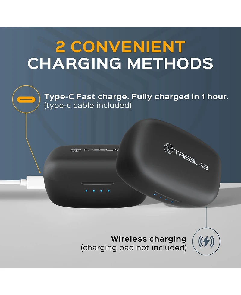 Treblab X9-Pro Wireless Noise Cancelling Earphones