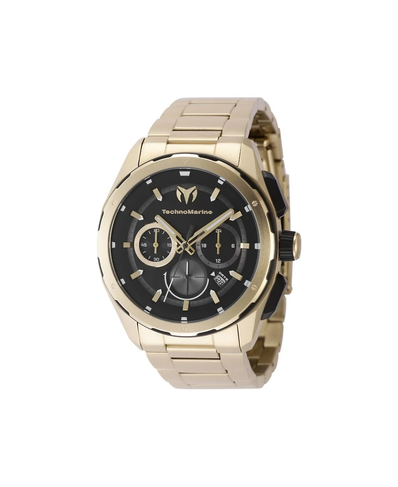 Technomarine Men's Tm-318097 Ocean Quartz Black Dial Watch