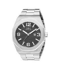 Invicta Men's 45781 Huracan Quartz 3 Hand Black Dial Watch