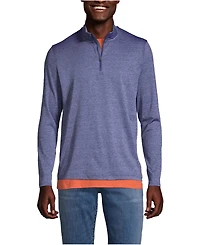 Lands' End Unisex Rapid Dry Space Dye Quarter Zip Pullover Shirt