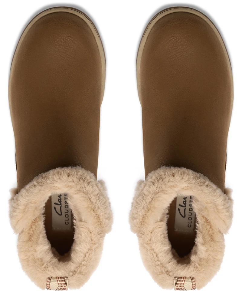 Clarks Women's Breeze Faux Fur Booties