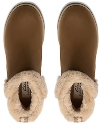 Clarks Women's Breeze Faux Fur Booties