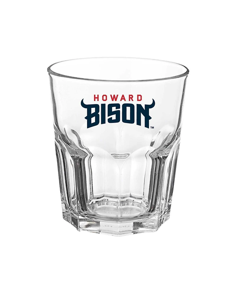 Indigo Falls Howard Bison 13oz. Hexagon Rock Glass