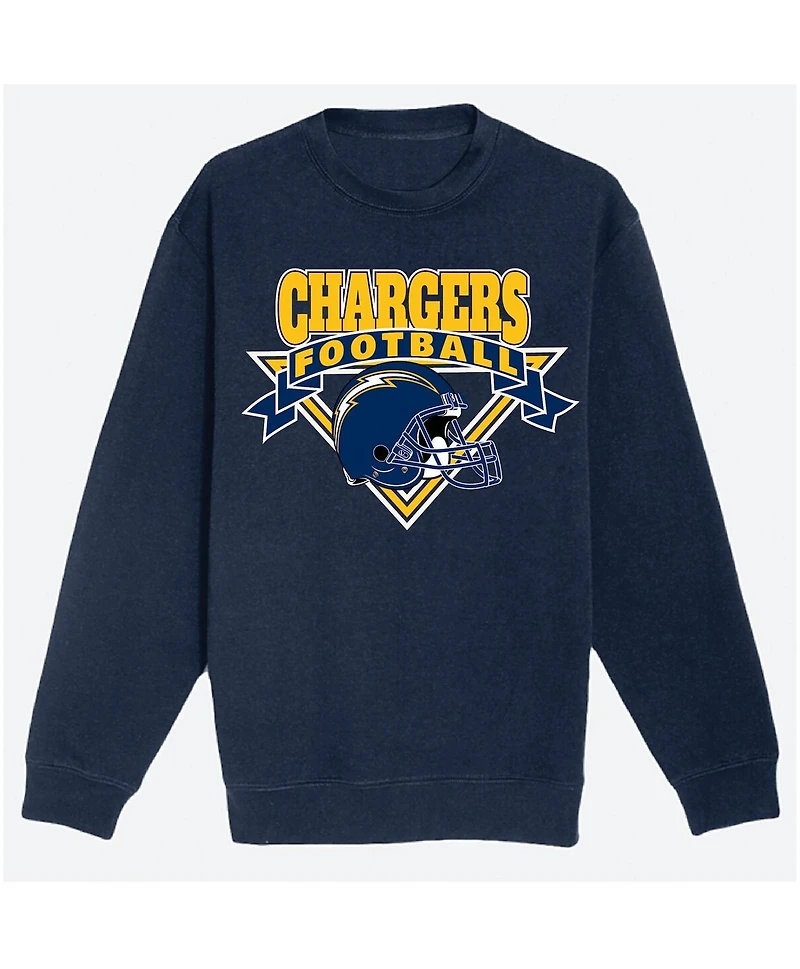 The Wild Collective Men's and Women's Navy Los Angeles Chargers Fleece Pullover Sweatshirt