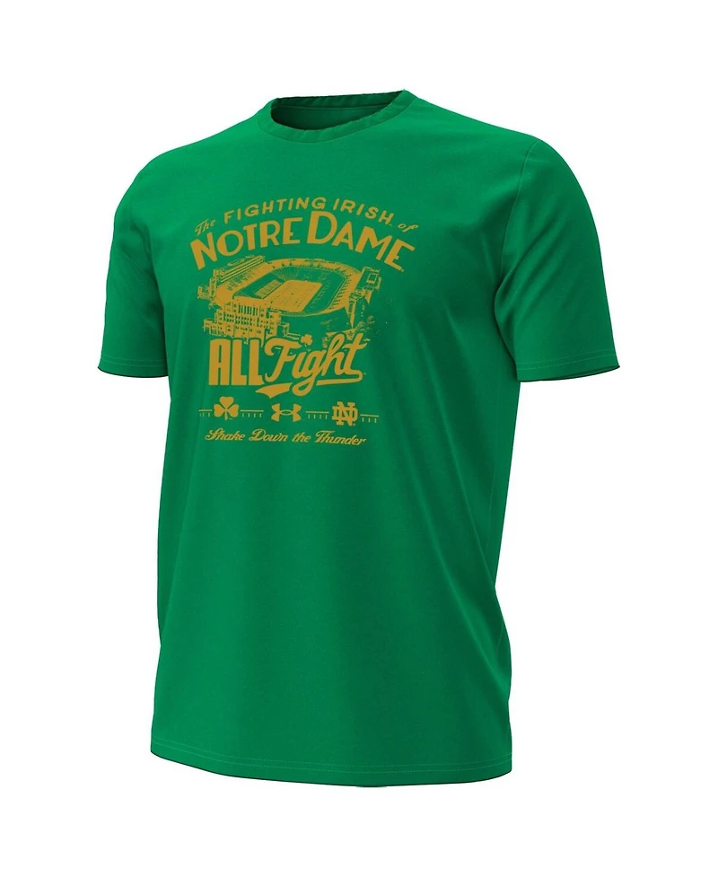 Under Armour Men's Kelly Green Notre Dame Fighting Irish Stadium T-Shirt