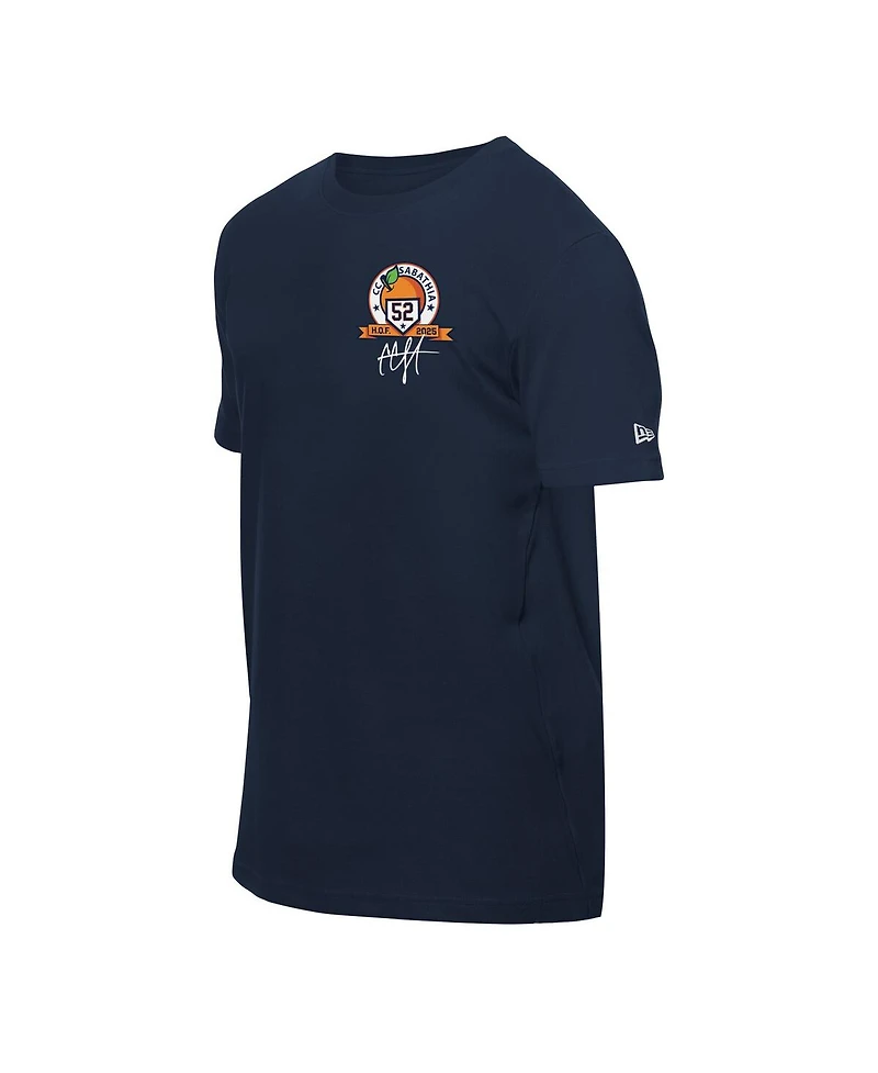 New Era Men's Cc Sabathia Navy York Yankees 2025 National Baseball Hall of Fame Grapefruit T-Shirt