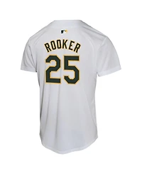 Nike Big Boys and Girls  Brent Rooker White Athletics Home Player Game Jersey