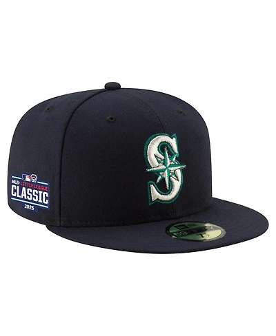New Era Men's Navy Seattle Mariners 2025 Mlb Little League Classic 59FIFTY Fitted Hat