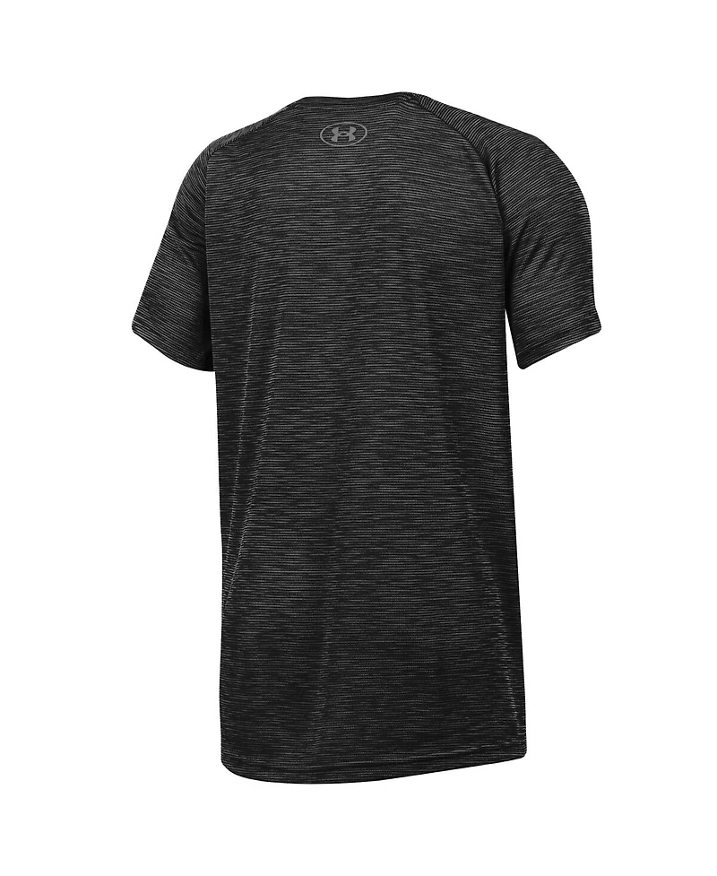 Under Armour Big Boys and Girls Heather Black South Carolina Gamecocks Ultra Soft Rye Tech Performance T-Shirt