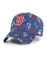 '47 Brand Big Girls Navy Boston Red Sox Mural Clean Up Adjustable Hat