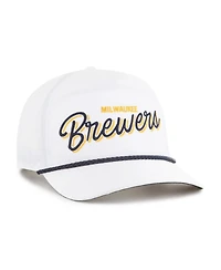 '47 Brand Men's White Milwaukee Brewers Brrr Fairway Hitch Adjustable Hat