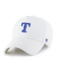 '47 Brand Men's White Texas Rangers Foundational Pinch Offside Adjustable Hat