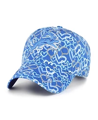 '47 Brand Big Girls Blue Detroit Lions Mural Clean Up Adjustable Hat