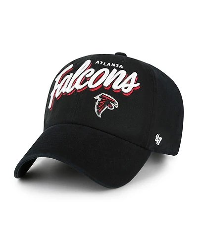 '47 Brand Women's Black Atlanta Falcons Ariana Clean Up Adjustable Hat