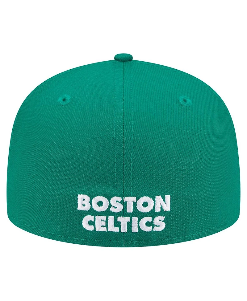 New Era Men's Kelly Green Boston Celtics Deceptor 59FIFTY Fitted Hat