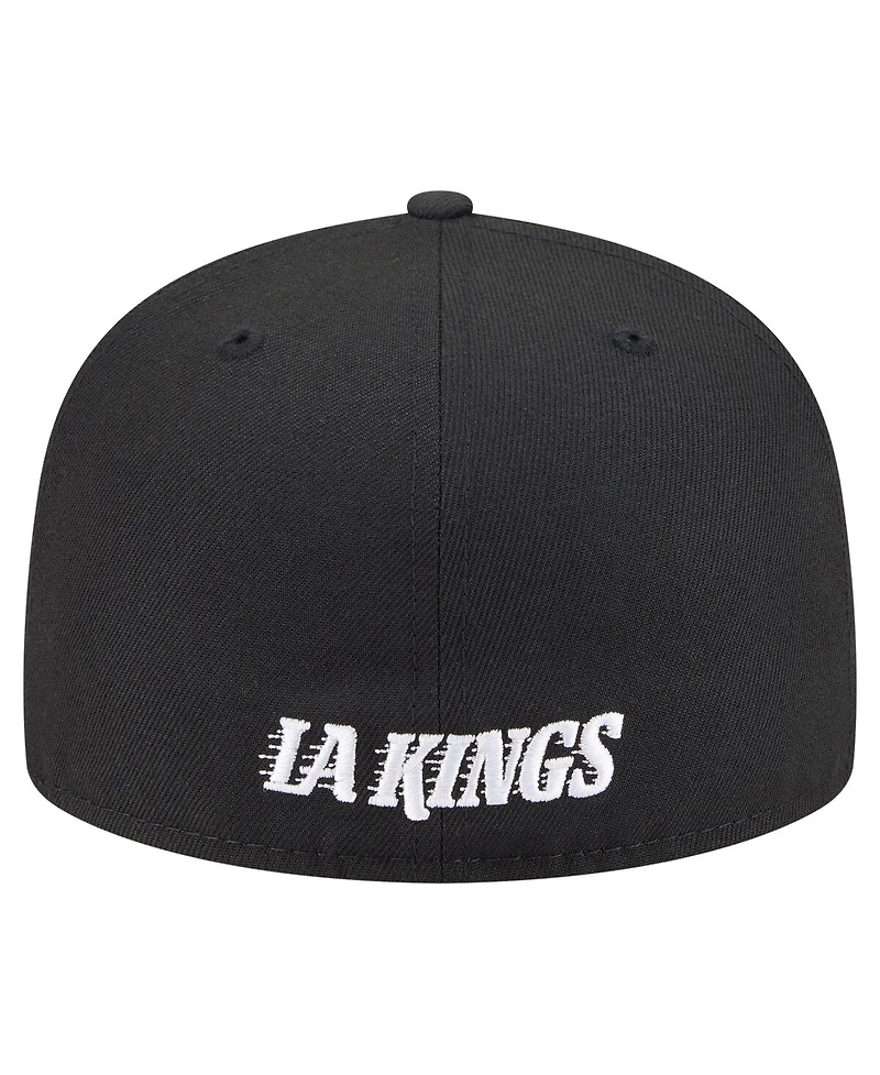 New Era Men's Black Los Angeles Kings Deceptor 59FIFTY Fitted Hat