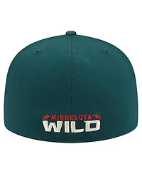 New Era Men's Green Minnesota Wild Deceptor 59FIFTY Fitted Hat
