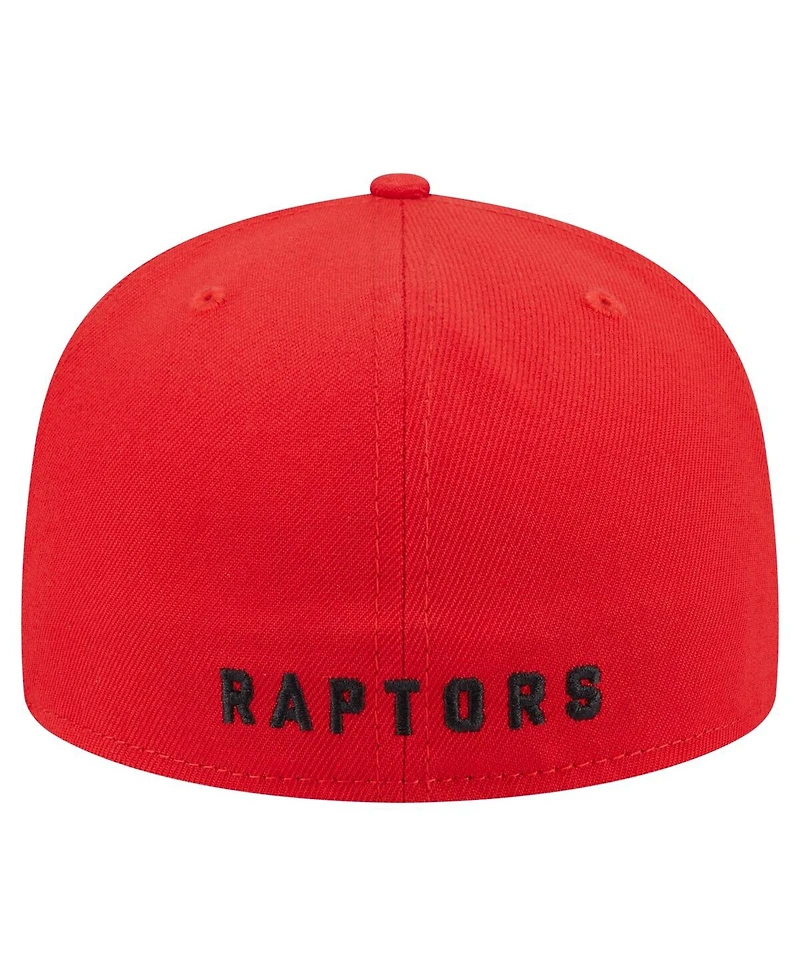 New Era Men's Red Toronto Raptors Deceptor 59FIFTY Fitted Hat