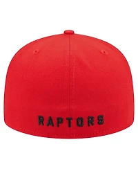 New Era Men's Red Toronto Raptors Deceptor 59FIFTY Fitted Hat