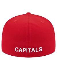 New Era Men's Red Washington Capitals Deceptor 59FIFTY Fitted Hat