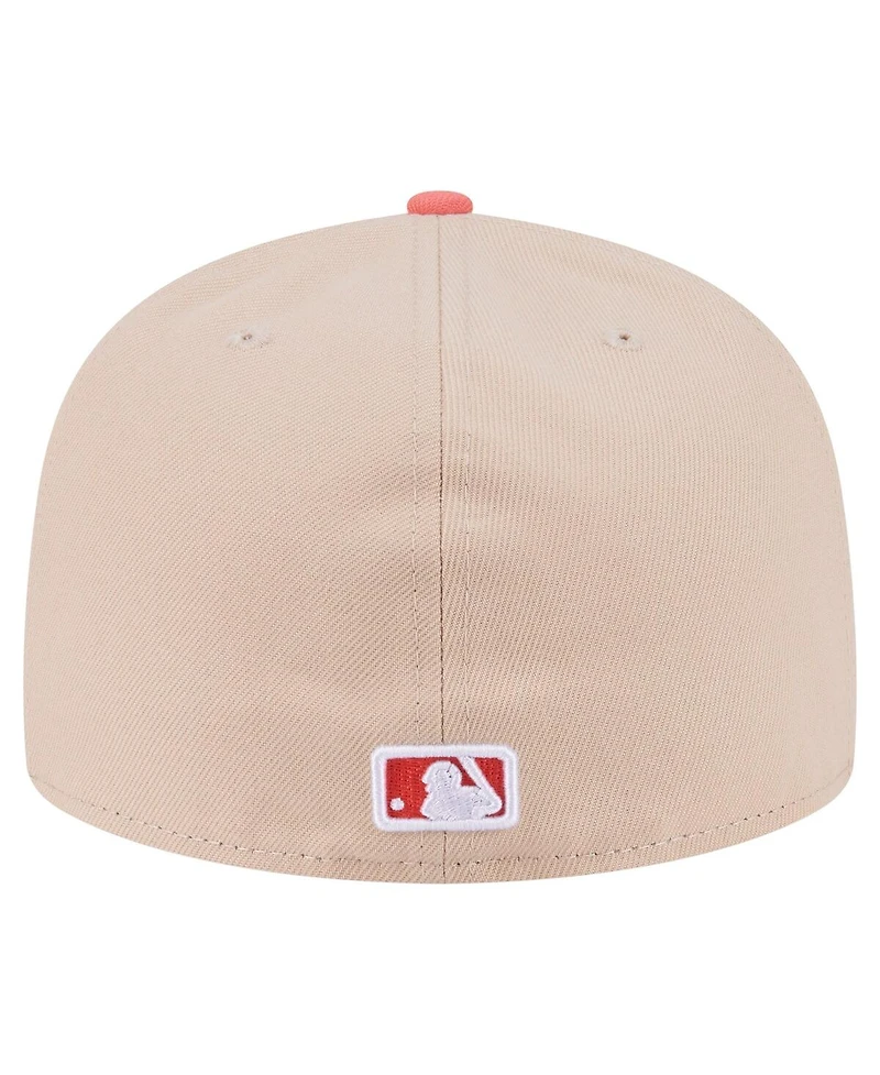 New Era Men's /Light Beige Chicago White Sox Two-Tone Color Pack A-Frame 59FIFTY Fitted Hat