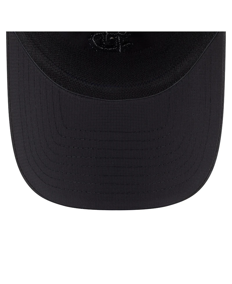 New Era Men's Black Chicago Cubs Ripstop Casual Classic Adjustable Hat