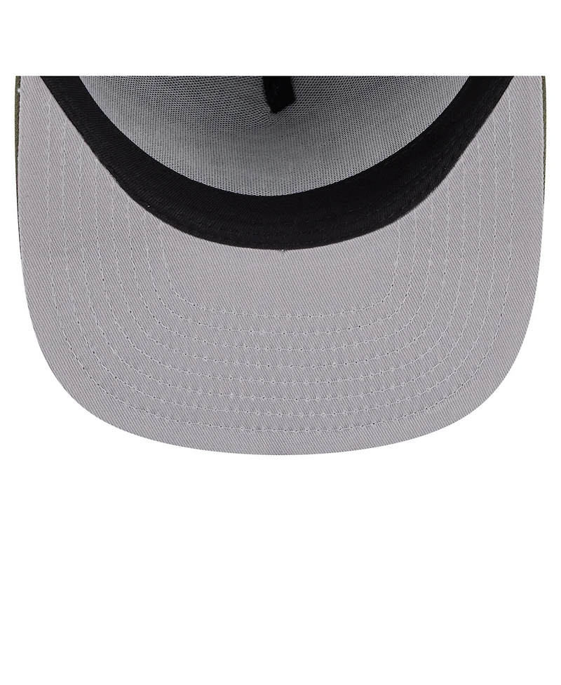 New Era Men's Olive Kansas City Chiefs Color Pack A-Frame 9FIFTY Snapback Hat