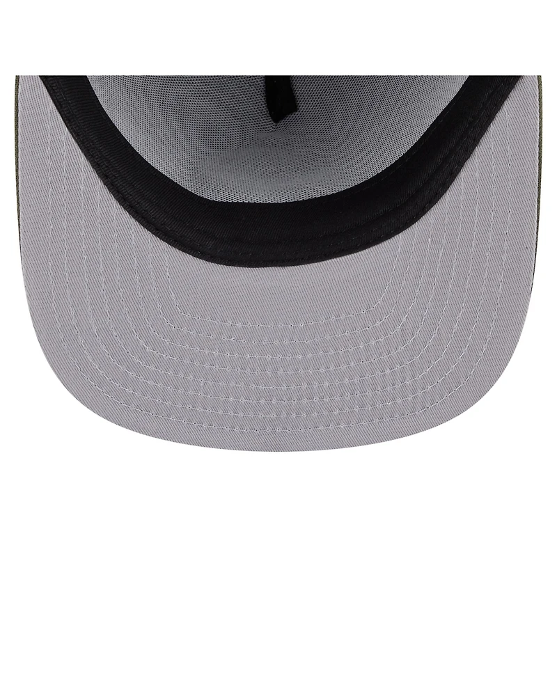 New Era Men's Olive Minnesota Vikings Color Pack A-Frame 9FIFTY Snapback Hat