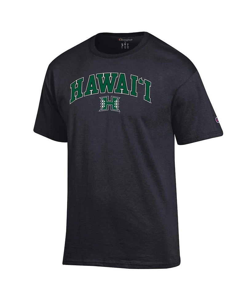 Champion Men's Black Hawaii Rainbow Warriors Arch Over Logo T-Shirt