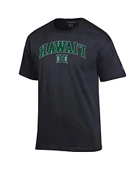 Champion Men's Black Hawaii Rainbow Warriors Arch Over Logo T-Shirt