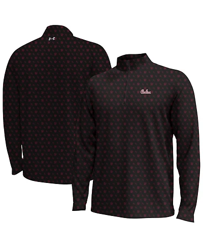 Under Armour Men's Black South Carolina Gamecocks Gameday Armourfuse Half-Zip Jacket