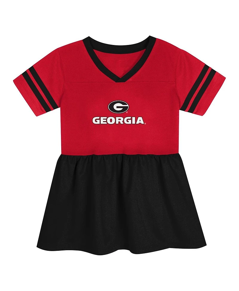 Outerstuff Girls Preschool Red/Black Georgia Bulldogs Stadium Lights Fashion Jersey Dress